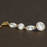 【ALTRO】Lior リオール K18 ラボグロウン ダイヤモンド シャンデリアピアス  0.61ct/0.61ct ラウンド マーキス フックピアス GOD037PE