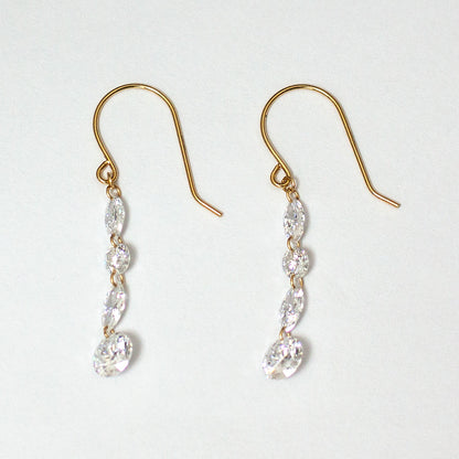 【ALTRO】Lior K18 ラボグロウンダイヤ 計1.2ct シャンデリア フック ピアス