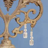 【ALTRO】Lior リオール K18 ラボグロウン ダイヤモンド シャンデリアピアス  0.7ct/0.7ct エメラルドカット バケット GOD038PE