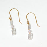 【ALTRO】Lior リオール K18 ラボグロウン ダイヤモンド シャンデリアピアス  0.7ct/0.7ct エメラルドカット バケット GOD038PE