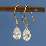 【ALTRO】Lior リオール K18 ラボグロウン ダイヤモンド ピアス 計1.0ct 一粒 0.5ct/0.5ct ペアシェイプ フックピアス GOD040PE