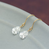 【ALTRO】Lior リオール K18 ラボグロウン ダイヤモンド ピアス 計1.0ct 一粒 0.5ct/0.5ct ペアシェイプ フックピアス GOD040PE