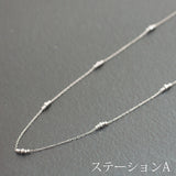 GSC150122　各1点限定 K18WG ロングネックレス ミラーボール 80cm