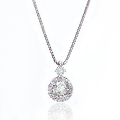 【LIMITED】【Natural】プラチナ ダイヤモンドネックレス TOTAL 0.4ct　