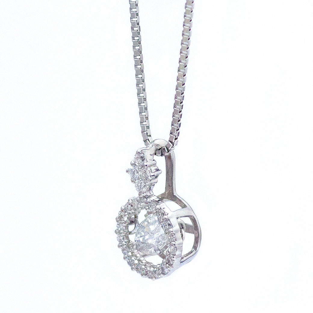 【LIMITED】【Natural】プラチナ ダイヤモンドネックレス TOTAL 0.4ct　