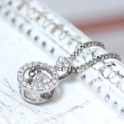 【LIMITED】【Natural】プラチナ ダイヤモンドネックレス TOTAL 0.4ct　