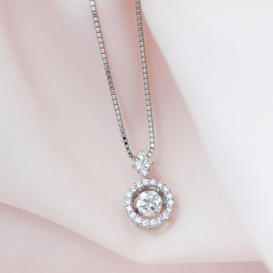 【LIMITED】【Natural】プラチナ ダイヤモンドネックレス TOTAL 0.4ct　
