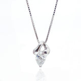 【1点限定】K18WG 天然ダイヤモンド ペアシェイプ ネックレス 0.505ct　GSN3009