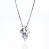 【1点限定】K18WG 天然ダイヤモンド ペアシェイプ ネックレス 0.505ct　GSN3009