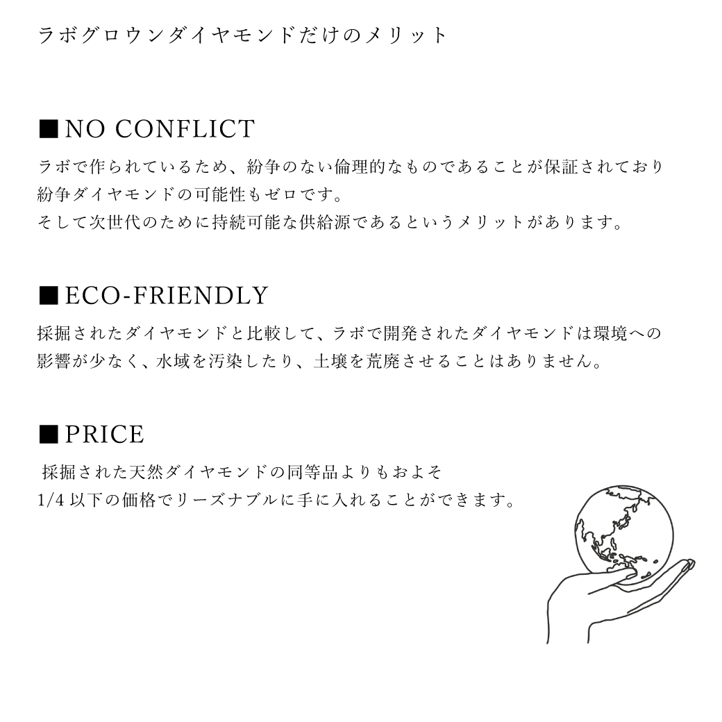 【ALTRO】Lior K18 ラボグロウンダイヤ 計0.56ct シャンデリア フック ピアス