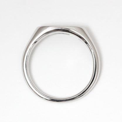 Signet Ring　K18YG / PT シグネットリング オーバル M