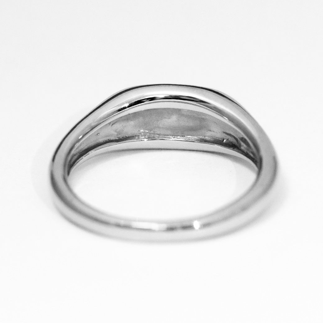 Signet Ring　K18YG / PT シグネットリング オーバル M
