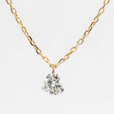 天然 ダイヤモンド ハートダイヤ 0.18ct フレームレス ネックレス　SPN0067