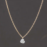 天然 ダイヤモンド ハートダイヤ 0.18ct フレームレス ネックレス　SPN0067