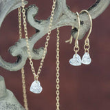 天然 ダイヤモンド ハートダイヤ 0.18ct フレームレス ネックレス　SPN0067