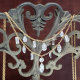 【ALTRO】Lior リオール K18 レーザーホール シャンデリア ネックレス シャンデリア ネックレス 1.0ct マーキス バゲット ラインデザイン GOD034NC