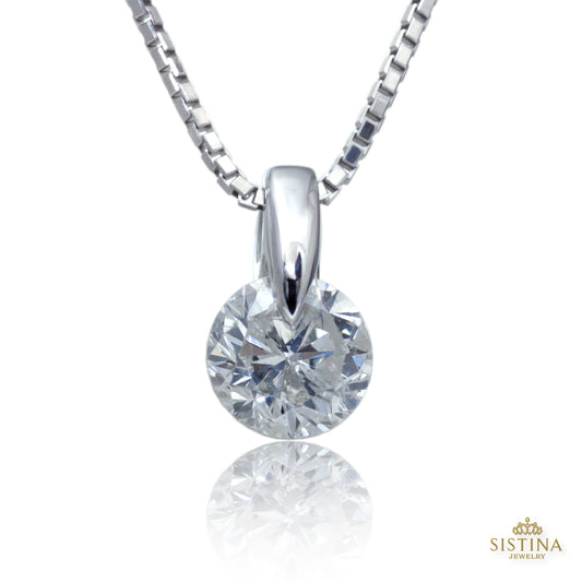 【LIMITED】【Natural】天然一粒ダイヤモンドネックレス 0.49ct　