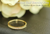 K18  ダイヤモンド ハーフエタニティリング 0.1ct　R00137
