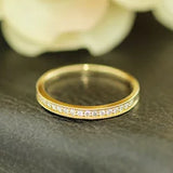 K18  ダイヤモンド ハーフエタニティリング 0.1ct　R00137