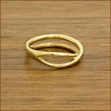 K18  ダイヤモンド　ゴールドクロスリング　0.02ct　R00141　