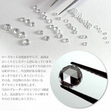 R00153　K18  ローズカットダイヤモンド フクリン チェーンリング　0.07ct