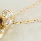 【1点限定】K18 フラワー モチーフ ダイヤモンド 0.3ct  ネックレス　GSNHK1706-1