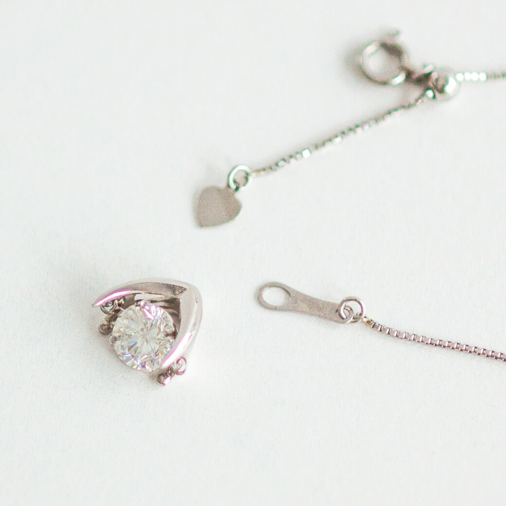 【LIMITED】【Natural】PT  0.709ct ダイヤモンド ネックレス　