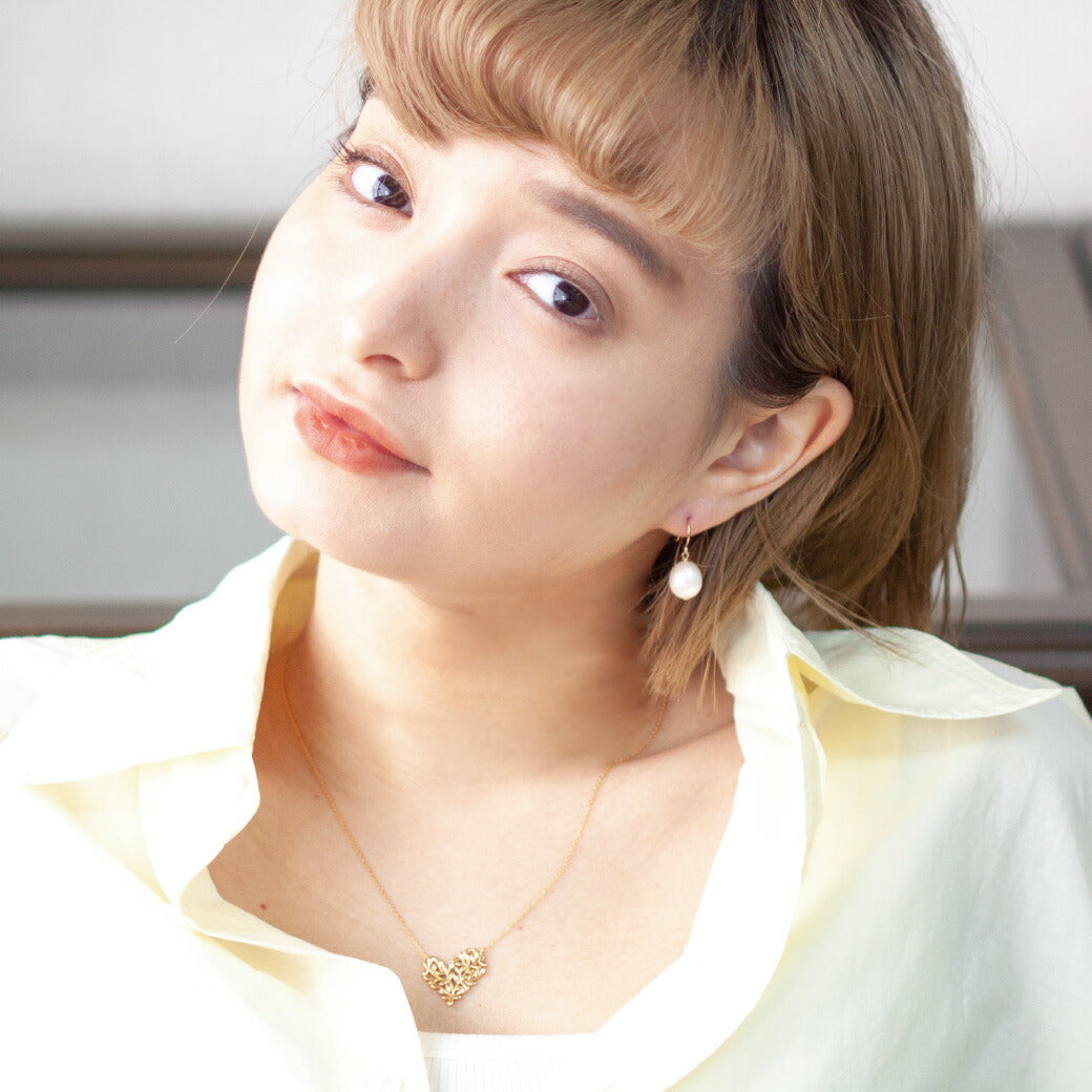 【LIMITED】K18 K10 大粒 淡水パールフックピアス