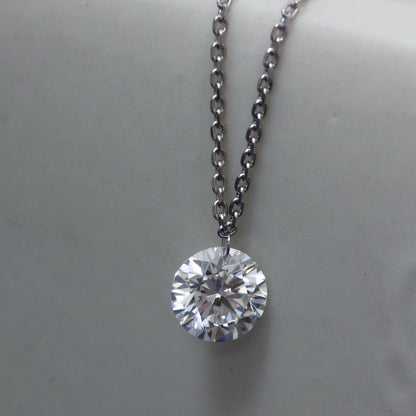 【ALTRO】プラチナ ラボグロウンダイヤ フレームレス 1.0ct ネックレス