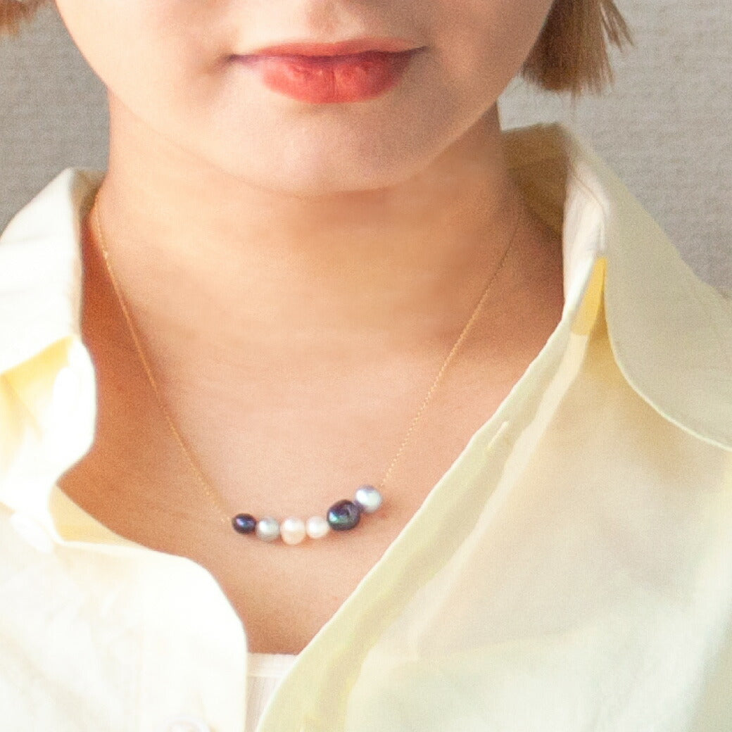 【LIMITED】ミックスカラー パールネックレス