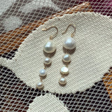 K10 淡水パールフックピアス 数量限定　SPP0039