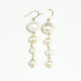 K10 淡水パールフックピアス 数量限定　SPP0039