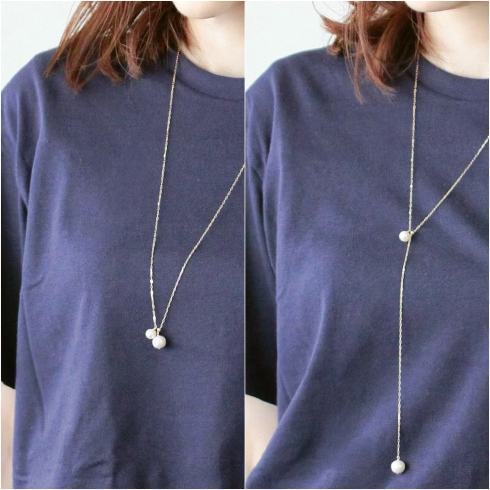 LIMITED】Y字パールスライド式ネックレスK10 SPN0034 – SISTINA JEWELRY