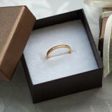 K18  ダイヤモンド ハーフエタニティリング 0.1ct　R00137