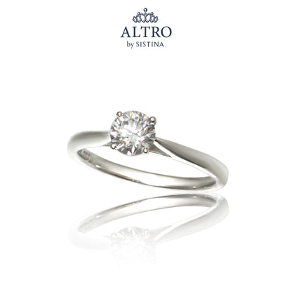 【ALTRO】SV ラボグロウンダイヤ プロポーズリング 0.5ct 4本爪 ダイヤ リング　