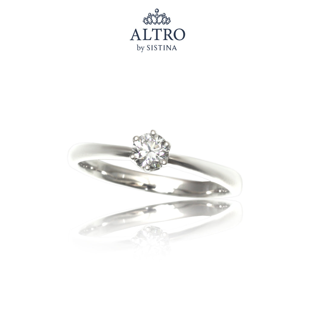 ALTRO】ラボグロウンダイヤ プロポーズリング 0.2ct 6本爪 SV ダイヤ
