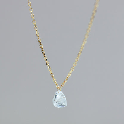 【ALTRO】Lior K18 ラボグロウンダイヤ 0.5ct フレームレス ハートダイヤ ネックレス