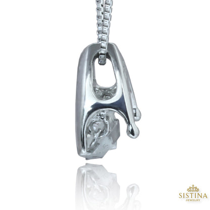 【LIMITED】【Natural】PT 天然一粒ダイヤモンド ネックレス 0.3ct ダンシングストーン　
