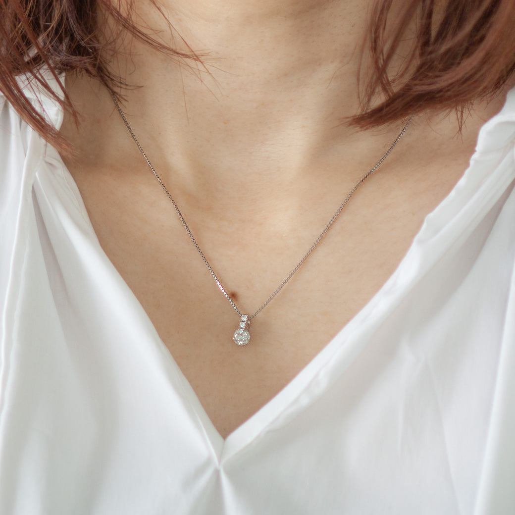 LIMITED】【1点限定】PT 天然ダイヤモンド ワンサイドセッティング 一 