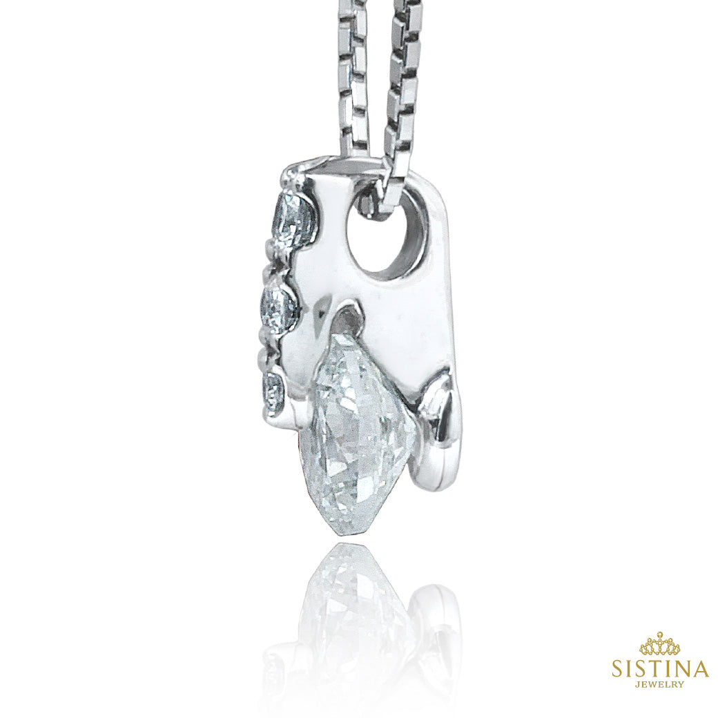 1点限定】PT 天然ダイヤモンド ワンサイドセッティング 一粒ダイヤ ネックレス 0.48ct – SISTINA JEWELRY