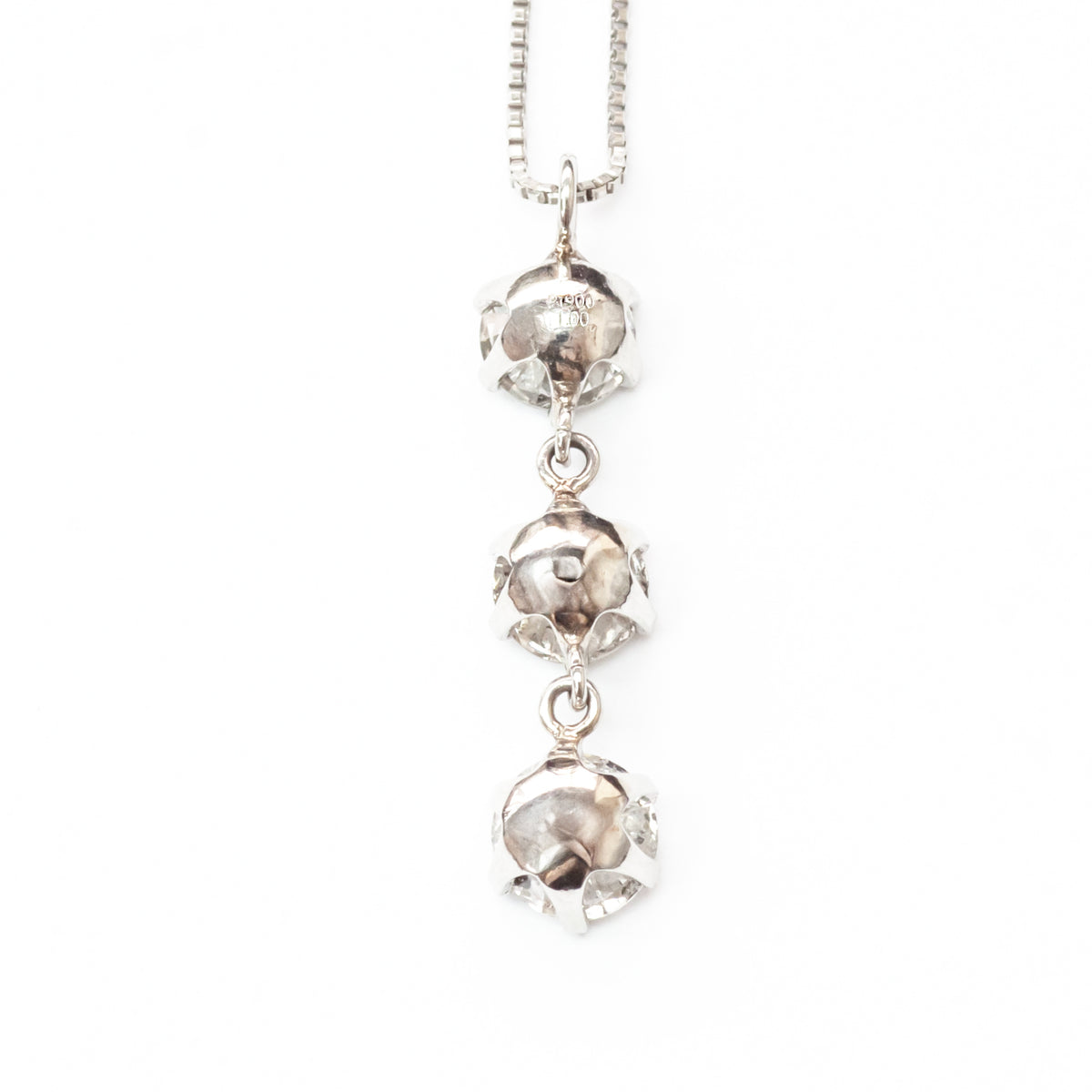 【LIMITED】【Natural】PT 天然ダイヤモンド ネックレス TOTAL 1.0ct