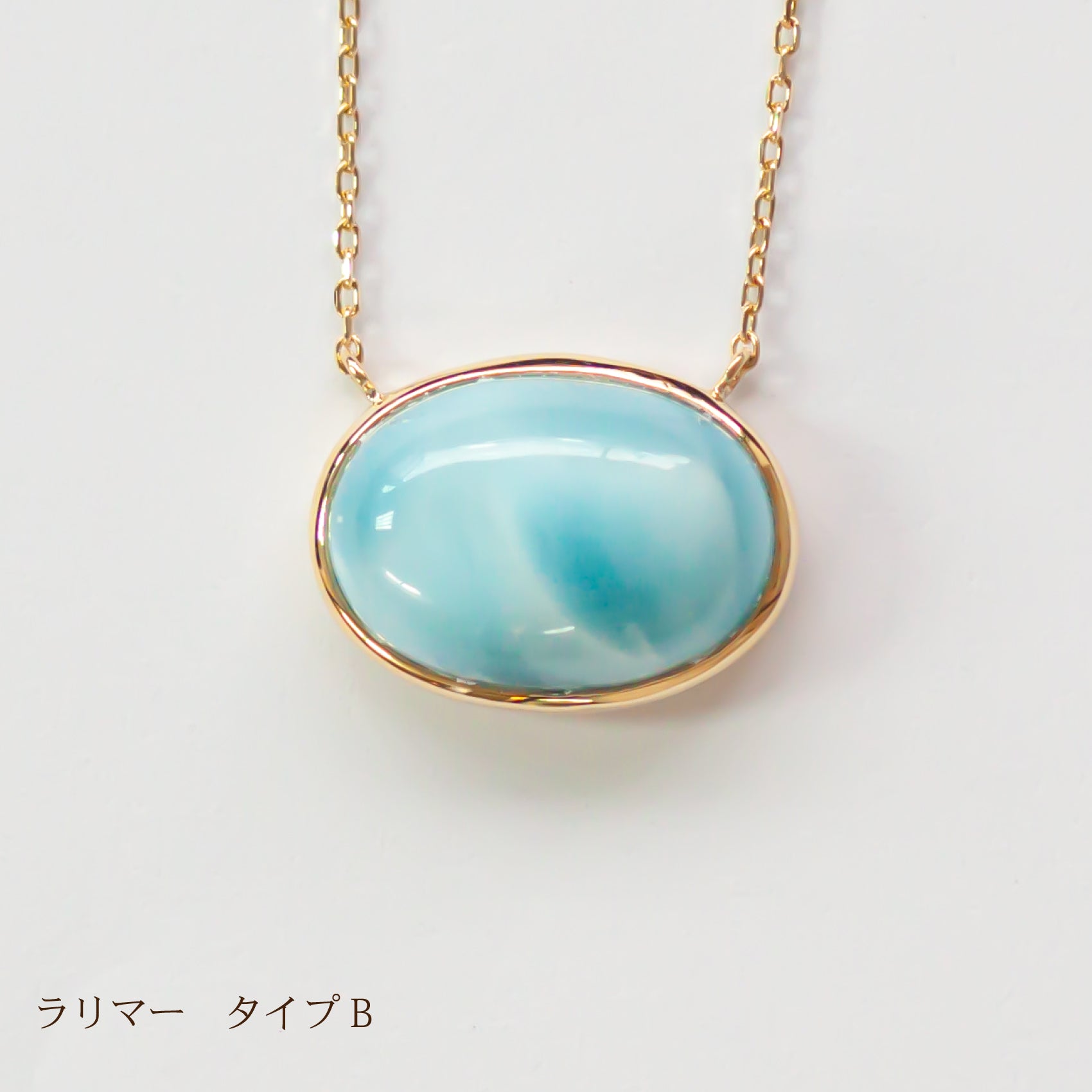 K10 天然石カラーストーンネックレス DROP ドロップ カボション