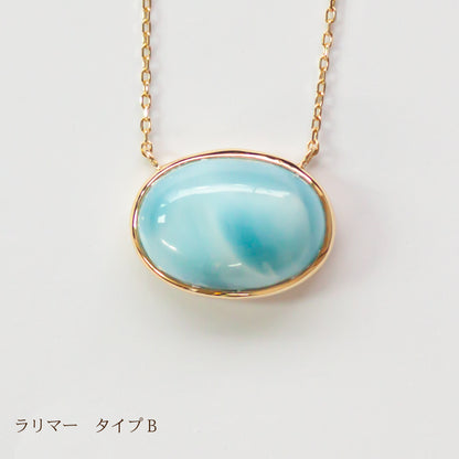 K10 天然石カラーストーンネックレス DROP ドロップ カボション