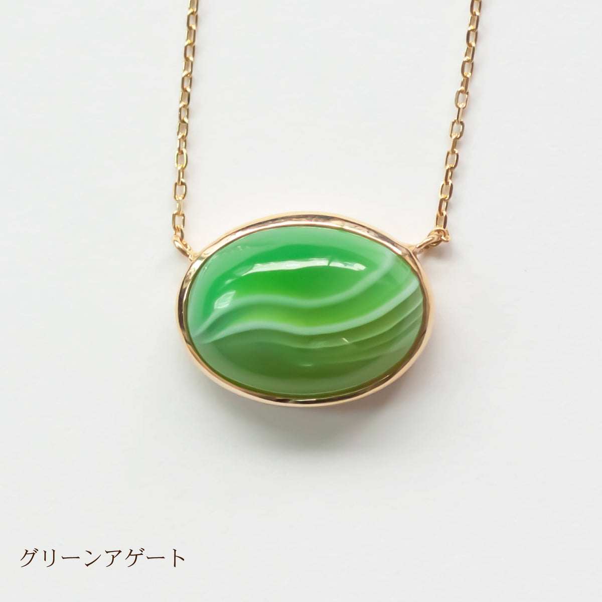 K10 天然石カラーストーンネックレス DROP ドロップ カボション