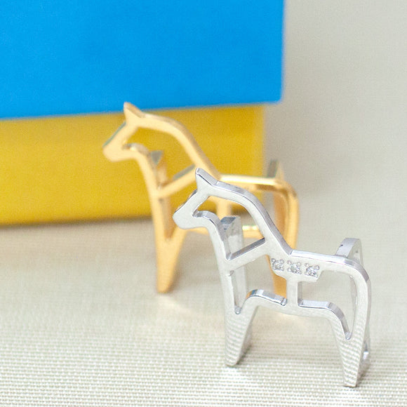 LiLiNa　SV925  ダーラヘスト 帯留め 馬 ホース スターリングシルバー