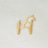 LiLiNa　SV925  ダーラヘスト 帯留め 馬 ホース スターリングシルバー