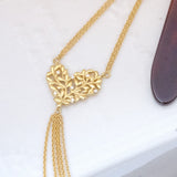 LiLiNa SV925  ハートリーフ 帯飾り スターリングシルバー