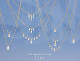 【ALTRO】Lior リオール K18 レーザーホール エメラルドカット 1.0ct ネックレス　GOD028NC