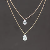 【ALTRO】Lior リオール K18 レーザーホール ペアシェイプ 1.0ct ネックレス　GOD029NC