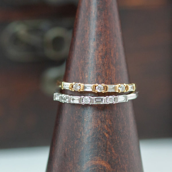 R00123【限定】K18 バゲット＆ラウンド エタニティリング – SISTINA